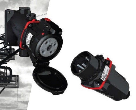 IEP Malaysia supplies black coated industrial socket outlets for bigger eletrical power distributions